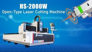 HS-2000W Open Type CNC Fiber Laser Cutting Machine