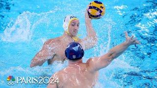 Australia STIFLES defending gold medalist Serbia in water polo stunner | Paris Olympics | NBC Sports