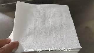 How to operate cocktail napkin paper serviette tissue making machine