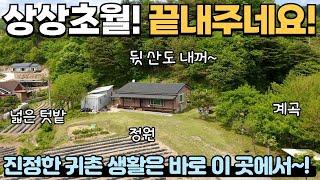 [274] 넓은 텃밭 내꺼~ 뒷 산도 내꺼~ 옆으론 개울도 있네요! / 진정한 귀촌 생활! / 충청북도 제천시 봉양읍 전원주택 매매 #제천부동산 #전원주택