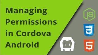 Cordova Android App Permission Management