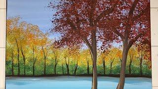 How to Paint a Beginner Fall Landscape