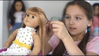 How  to make an easy and cute hairstyle for your  American girl doll