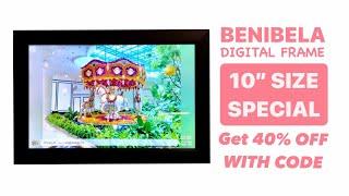 Benibela Digital Photo Frame - Now! 10” Size on Sale With 40% Off Using Code ️