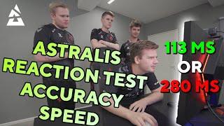 Astralis CS:GO players Device, Magisk, Dupreeh & Bubzkji test Reaction time, speed and accuracy  