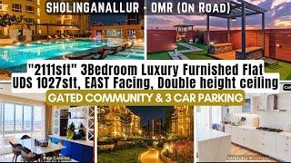 #SHOLINGANALLUR #OnRoad “2111sft” #3BHK #EastFacing #FlatForSale UDS “1027sft” & 3 #CarParking #OMR