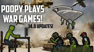 POOPY PLAY WAR GAMES IN 14.0 NEW UPDATES | MELON PLAYGROUND