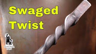 Swaged twist - blacksmithing for beginners