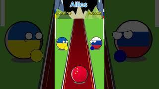 allies Ukraine and Russia #countryballs #russia #usa #ukraine #ukrainewar