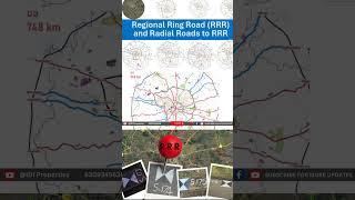 New Radial Roads and Regional Ring Road Developments at West Part Of Hyderabad #shorts #ytshorts