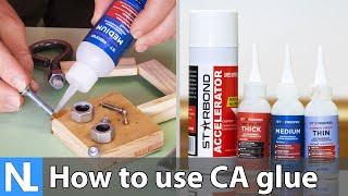 How to use CA glue // Are CA glue and Super glue different? // DIY tutorial for Cyanoacrylate glues