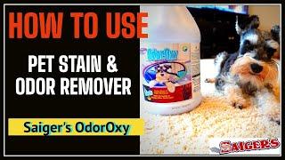 Saiger's OdorOxy | How to Use Pet Stain and Odor Remover