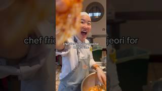 chef friends try KIMCHI SALAD for the first time #everythingkimchi #shorts