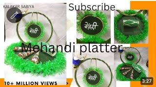 DIY mehandi platter with waste material  #diy #craft #mehandifunction