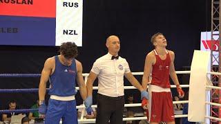 SF YM80kg SHIKHMAMBETOV RUSLAN (RUS) vs TONGA JOSHUA-KALEB (NZL) | IBA YWCHs Budva 2024