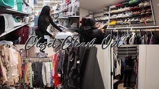 FULL CLOSET CLEAN OUT * organize my entire closet w/ me *