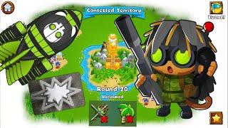 Contested Territory - Using Sniper Farms To Beat Level 111 - Bloons Monkey City