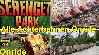 Serengeti Park Hodenhagen - Alle Achterbahnen Onride - Serengeti Park [2021] All Roller Coaster POV