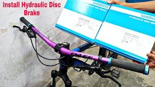 How To Install Shimano MT201 Cycle  Hydraulic Disc Break In any MTB Bike. Cycle Hydraulic Brake.