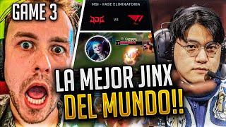 ¡GUMAYUSI SACA SU JINX Y ESTA LOCO!!!  // T1 vs JDG (GAME 3) *MSI 2023*