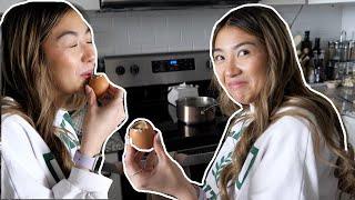 Half Vietnamese Girl Trying Viet Foods For the First Time! Fertilized Chicken Balut Egg!