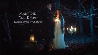 Father Daughter Duet - Mary Did You Know? (Official Music Video) Low Bass Singer I Marie-Celestine