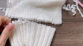 How to shorten the sleeves of a wool sweater