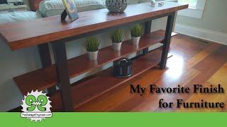 Favorite Finishes for Wood Furniture - Console Table Build - The Garage Engineer