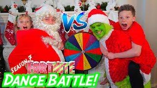 The Grinch vs Santa Claus Fortnite DANCE BATTLE!