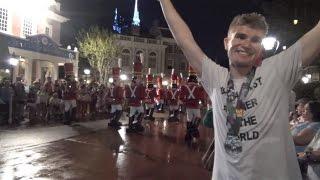 Tommy in rain at 2nd Christmas Parade November 8 2015 Once Upon a Christmas Parade