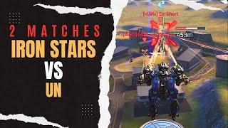  Iron Stars vs UN (2 Matches) Clan Squad Battle : War Robots WR