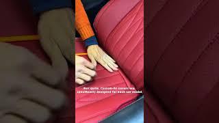 Custom fit Mazda : EKR custom red seat cover for Mazda #mazda #ekrcover #seatcovers