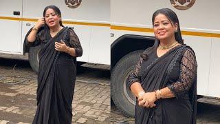 Bharti Singh Chit chat With Papz And Fans At Grand Finale Shoot Of Laughter Chef s2 in Mumbai