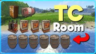 I Build a Hyper Compact Barrel TC Loot Room & Try to Fill it in Rust!