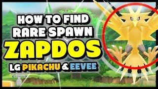 How to get ANOTHER ZAPDOS in Pokemon Lets Go Pikachu and Eevee! Rare Spawn Location!