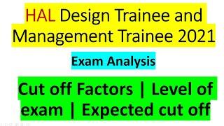 HAL Design Trainee and Management Trainee Expected cut off 2021 | HAL Expected cut off | HAL Exam