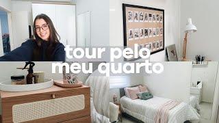 TOUR PELO MEU QUARTO | estilo pinterest, organização, detalhes 