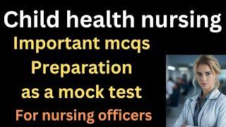 RRB exam preparation mock test on subject pediatrics