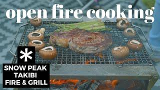 Snow Peak Takibi Time Fire & Grill | Open Fire Cooking | Grilling | ASMR