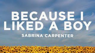 Sabrina Carpenter - because i liked a boy (Lyrics)