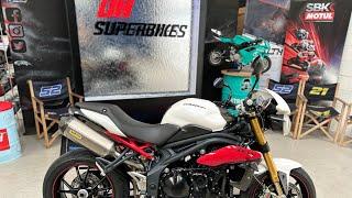 @dhsuperbikes 2017 Triumph Speed Triple 1050 R 10K Miles Arrow Carbon PX Swap Immaculate