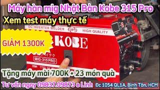 EM LINH TEST THỰC TẾ MÁY KOBE 315 PRO 2 NÚT CHỈNH CHUYÊN ĐỒ MỎNGMUA 1 + 1 #mayhan #mayhanmig #kobe