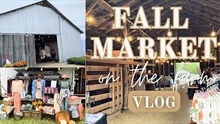 Fall Market on the Farm | Sell & Shop With Me | Market Haul | Small Business Behind the Scenes