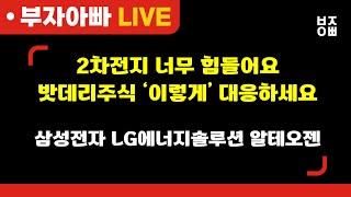 2차전지 너무 힘들어요 밧데리 주식 ‘이렇게’ 대응하세요ㅣ삼성전자, 이수페타시스, SK하이닉스, 두산에너빌리티, 에코프로, 한화시스템, POSCO홀딩스, 삼성중공업,LG에너지솔루션