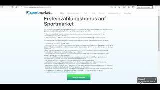 Registrierung sportmarket