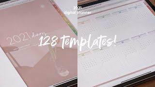   I made 128 Templates.. Introduction of My 2021 Digital Planner!