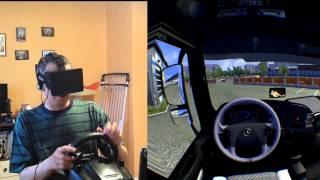 Euro truck simulator 2 с очками Oculus Rift (виртуальная реальность)