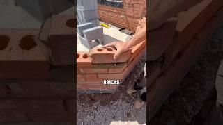 Have you ever wondered how bricks stay in place when building a wall? #shorts