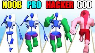 NOOB vs PRO vs HACKER vs GOD in SuperHero Pick 3D