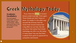 Greek Mythology Today